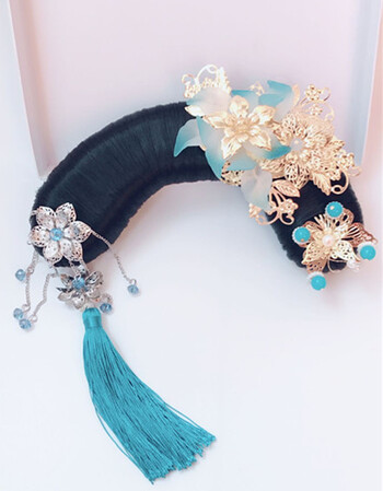 古装儿童格格演出服装清朝小格格服饰宫锁心玉晴川小公主摄影 19号旗