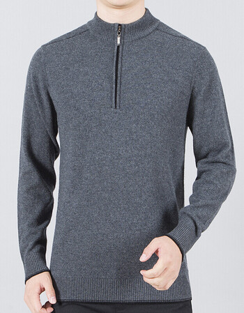 【京东特惠】羊绒衫男士圆领毛衣纯色保暖商务绅士休闲中年男装宽松