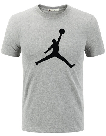 蒙娜卡丹 夏季短袖t恤男圆领 飞人乔丹篮球运动t恤加肥大码衣服男体恤