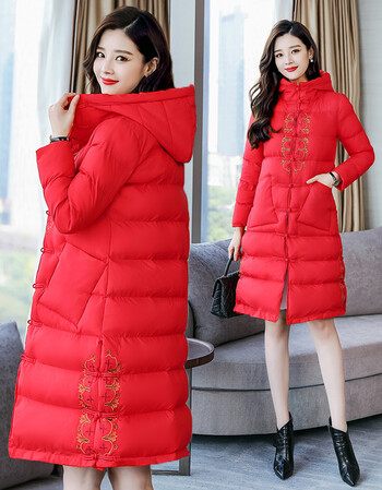 冬季中式新娘进酒服新娘礼服冬款敬酒服冬季加厚结婚礼服回门装中长款