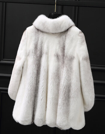 整貂水貂毛十字貂水貂皮草大衣女短款2018新款水貂皮草外套 十字貂 m