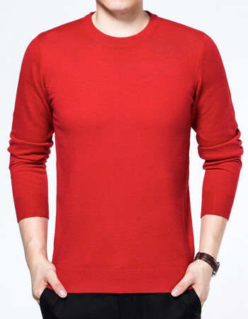 大红色毛衣男爸爸本命年衣服胖子肥佬加大加肥大码宽松内搭羊毛衫