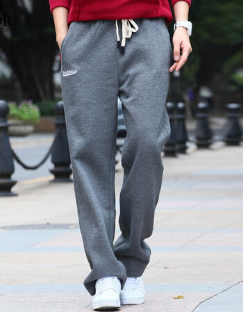 沐秋秋冬运动裤男宽松休闲加大加肥卫裤大码直筒针织裤深灰加绒4xl240