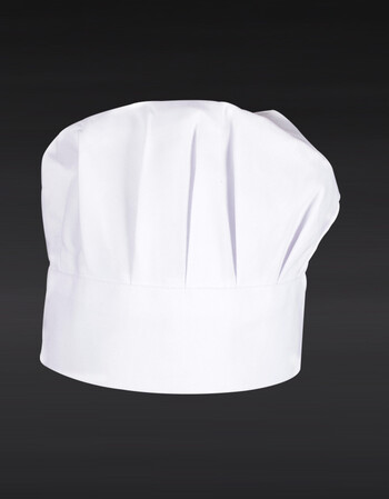 师帽子布帽子厨师工装松紧帽男女通用蘑菇帽酒店食品白色圆帽饭店糕点