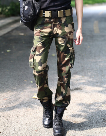 迷彩裤男春夏迷彩裤户外登山休闲工装迷彩裤军绿色工装裤男长裤子