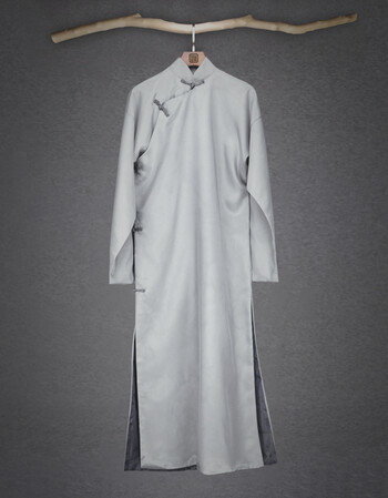 民国风长衫中式男装长袖先生复古唐装相声长袍大褂舞台男士演出服ssn