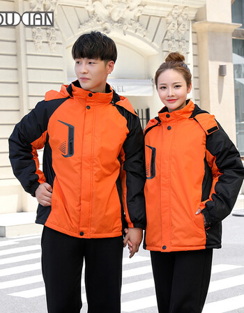 蔻闲(kouxian)春秋外卖冲锋衣蜂鸟配送工作服百度外卖饿了么工作服