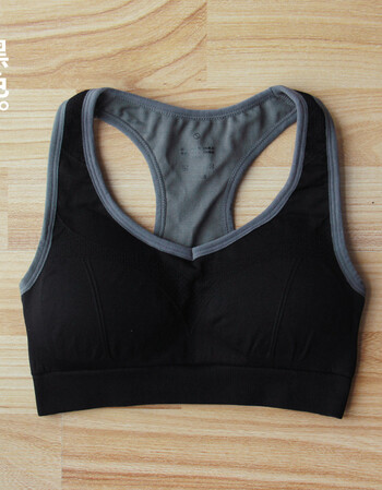 黄小姐 无钢圈运动内衣女 工字背心瑜伽健身内衣跑步防震运动文胸