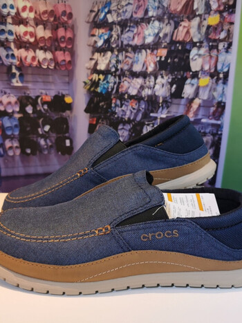 圣帆布鞋男士圣克鲁兹普拉亚轻便防滑休闲男鞋 深蓝色 m10=43码