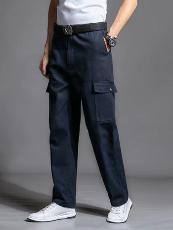 衣分然夏天工作服裤子深蓝夏季工裤汽修裤子劳保工装裤耐磨工装裤560