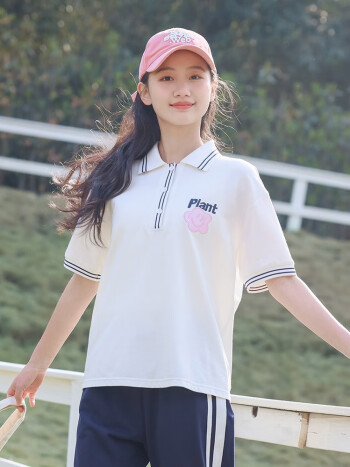 童短袖套装夏季新款2023初中学生两件少女孩运动衣服23038白色短袖xxl