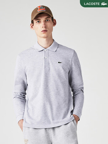 lacoste法国鳄鱼男装经典款春季新款时尚休闲翻领长袖polo衫男l1313