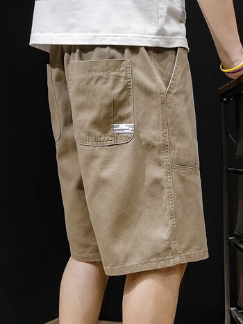 lee nelly工装短裤男夏外穿卡其色潮牌男士五分裤夏季休闲中裤男裤大