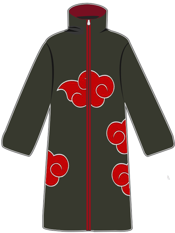 bizhan国潮男装火影忍者衣服晓组织外套披风晓袍男宇智波鼬佩恩红云袍