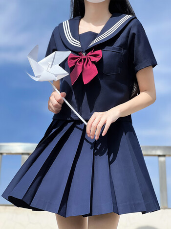 米蔓樱mimanyinfjk制服套装春夏款绀色三本jk水手服中间服基础款女半