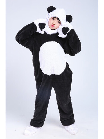 阅诗大熊猫套装演出服男女儿童功夫熊猫宝宝卡通动物人偶造型表演服装
