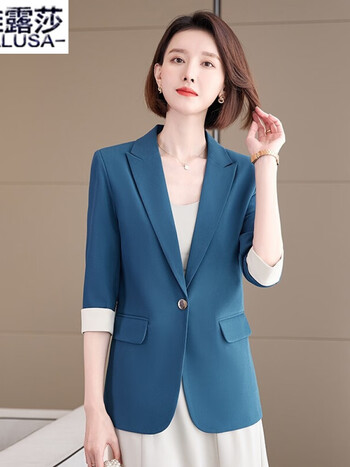 伊雅露莎职业装女装小西装女春季新款时尚休闲西服外套女韩版上衣a153