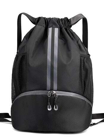 旗景篮球包训练背包束口袋抽绳游泳收纳包干湿分离运动抽带双肩篮球袋