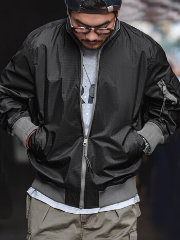 马登工装美式休闲ma 1飞行员科技防风防水夹克轻薄棒球服外套男春黑色l 图片价格品牌报价 京东 马登工装美式休闲ma 1飞行员科技防风防水夹克轻薄棒球服外套男春黑色l 图片价格品牌报价 京东