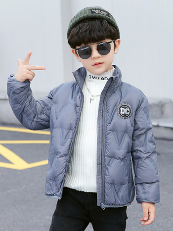 施耐克sneik男童轻薄羽绒服洋气白鸭绒90绒儿童秋冬装短款中大童男孩