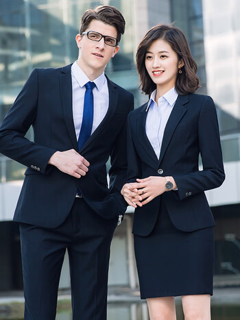 平安银行行服工作服秋冬款西服西装秋冬黑色藏青色灰色套装白领职业