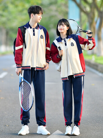 三件套春秋卫衣新款英伦风运动会校服初中生休闲套装潮外套polo裤子s