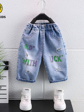 duckkids品牌童装男童牛仔短裤夏季薄款儿童裤子休闲五分裤男孩夏装