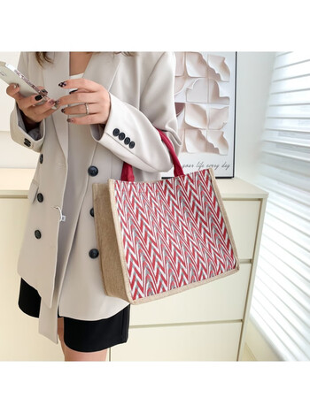 啄木鸟包包女包帆布包女手提包大容量麻布手提袋女ins韩风通勤托特包