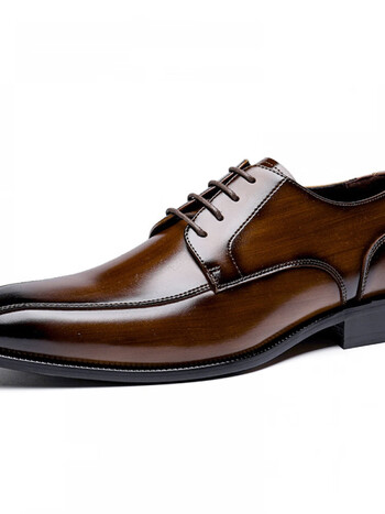 啄木鸟日系跨境秋季正装男鞋男士皮鞋男真皮商务复古英伦休闲牛皮男