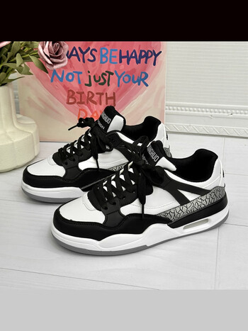 韵优利(yunyouli)鞋子女小众复古情侣气垫板鞋ins国潮百搭街拍学生