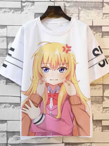 辉烈珈百璃的堕落印象宽松短袖t恤日常二次元日系动漫周边痛衣服男女