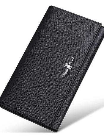 英皇保罗williampolo卡包男真皮纯牛皮多卡位男士钱包长款手拿包大