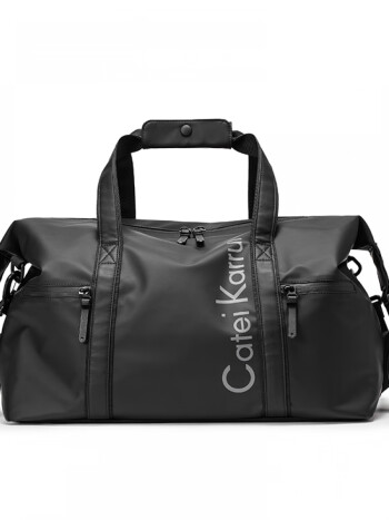 啄木鸟男士出差商务旅行包男款大容量新款手提真皮包短途行李包旅行袋