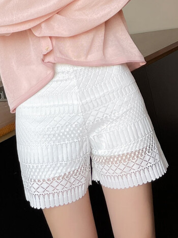 蕾丝安全裤女宽松可外穿jk打底裤不卷边白色夏陶亦妗2条白色均码适合