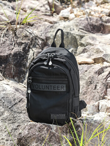 華朗迪爾(volunteer)休闲双肩包男多功能牛津布男包单肩包帆布户外