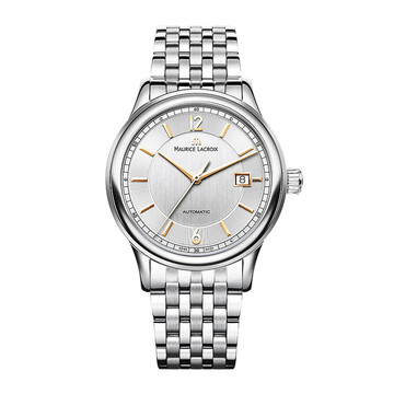 京东商城艾美mauricelacroix瑞士手表典雅系列自动机械手表不锈钢表带