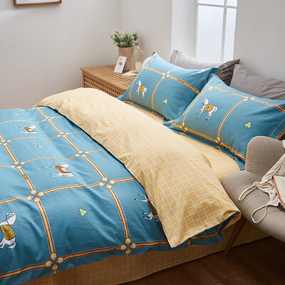 恒源祥 蔚蓝骑士全棉四件套（定制款） TBK2018 被套200*230cm