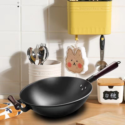 美厨铁锅好不好（美福匠32cm圆底铁锅炒锅无烟炒锅是否值得入手）-图片1