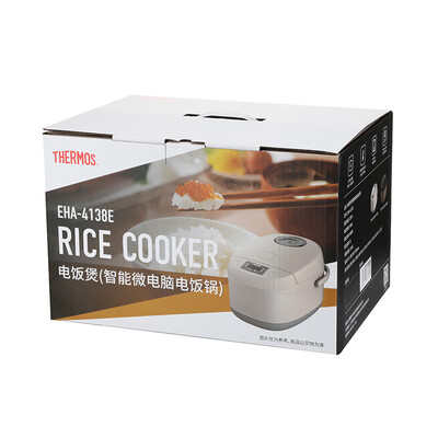 THERMOS魔师 电饭煲(智能微电脑电饭锅）棕色600W EHA-4138E-B