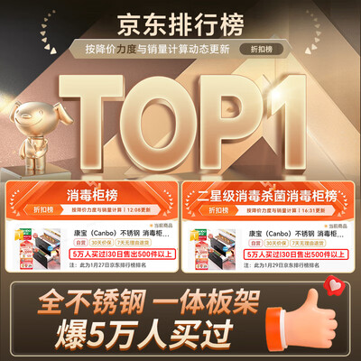 康宝消毒柜嵌入式哪款好（康宝消毒柜 Canbo XDZ100-EN301 嵌入式大容量不锈钢消毒碗柜值得手入吗）-图片6