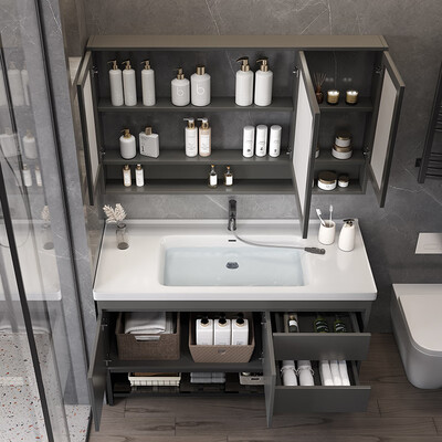 艺乐雅实木浴室柜陶瓷一体盆卫浴洗手洗脸盆柜组合卫生间现代简约洗漱台质量如何（艺乐雅洗漱台怎么用）