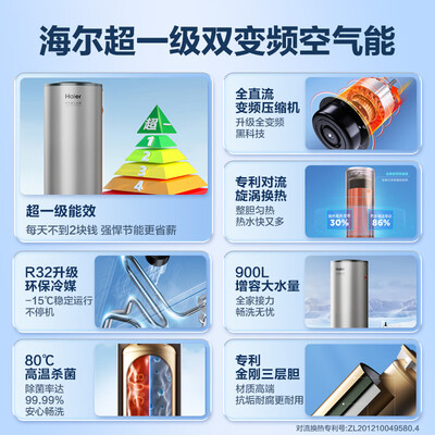 海尔空气能热水器一体机好还是分体机好（海尔300升双变频空气能热水器中央热水器体验效果好吗）-图片3
