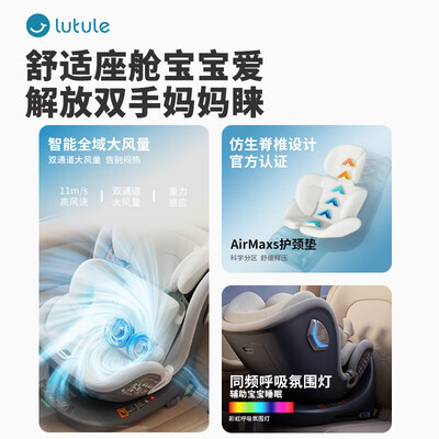 路途乐乐智儿童安全座椅0至12岁360旋转粽野绿测评看真相（路途乐儿童安全座椅怎么调节安全带）-图片3