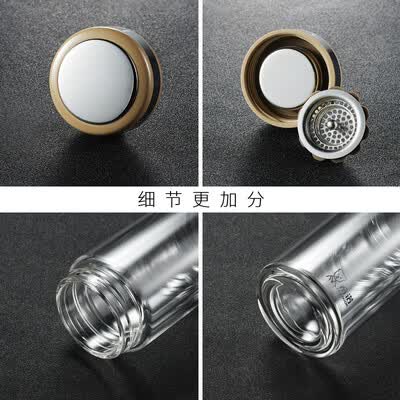 希诺（HEENOOR）双层玻璃杯（流通款） XN-6750 170ml