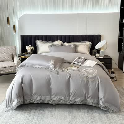 伊伊爱 140S长绒棉雾花梦绣花四件套200*230cm DTJ0KL02201660