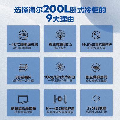 海尔冰柜200hdb和202ht哪个好（海尔 200GHEPGD 200升低霜冰柜 家用商用家用冰柜到底如何,值得入手吗）-图片6