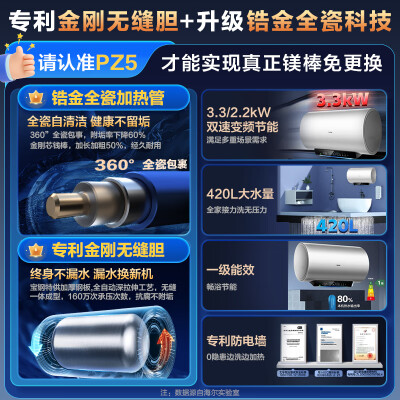海尔即热电热水器哪款好（海尔60L电热水器3300W PZ5即热式电热水器体验效果好吗）-图片3