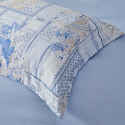 富安娜（FUANNA）纯棉四件套-清风望月  被套203*229cm 2.8kg