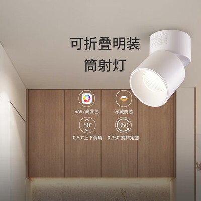 雷士 NVC 高显9W折叠旋转筒射灯质量烂不烂（雷士射灯怎么拆卸）