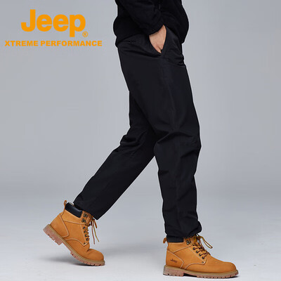 Jeep 3071男士冲锋裤 防风加绒 品牌黑 4XL怎么样(jeep冲锋衣质量怎么样)